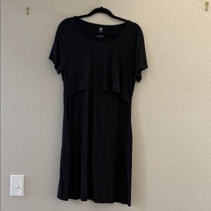 Kindred Bravely nursing Black Short Sleeve Dress